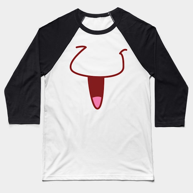 FUNNY FACE MASK Baseball T-Shirt by PIIZ